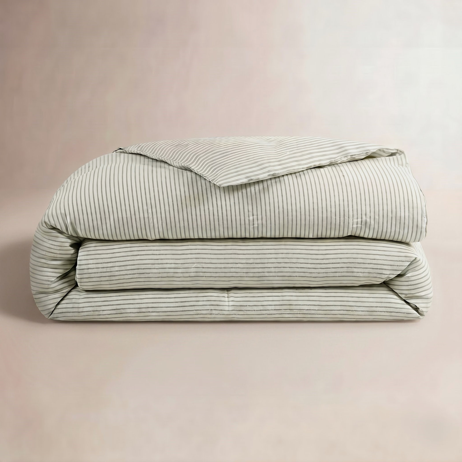 Allyssa Pinstripe Cotton Duvet Cover Set