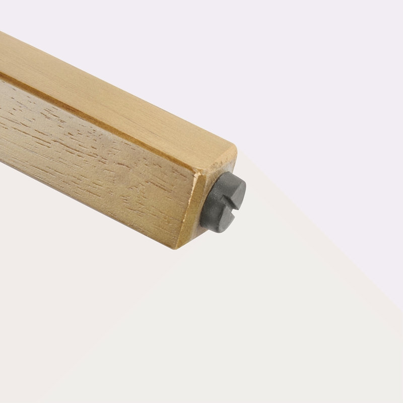 Tabouret de bar d'intérieur en bois, finition noyer, ensemble de 2