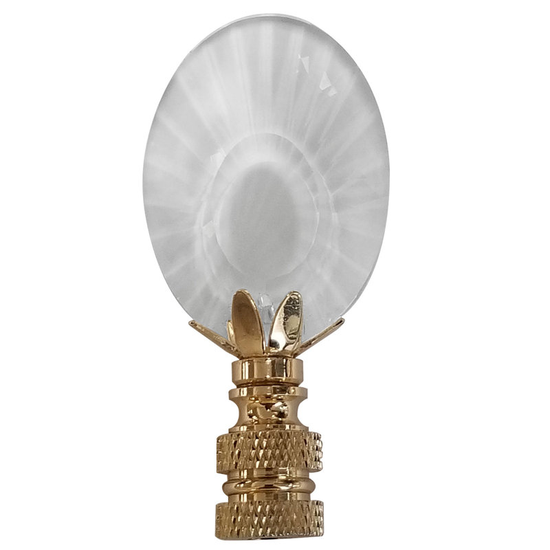 Faîteau de lampe en cristal à facettes à facettes center cut