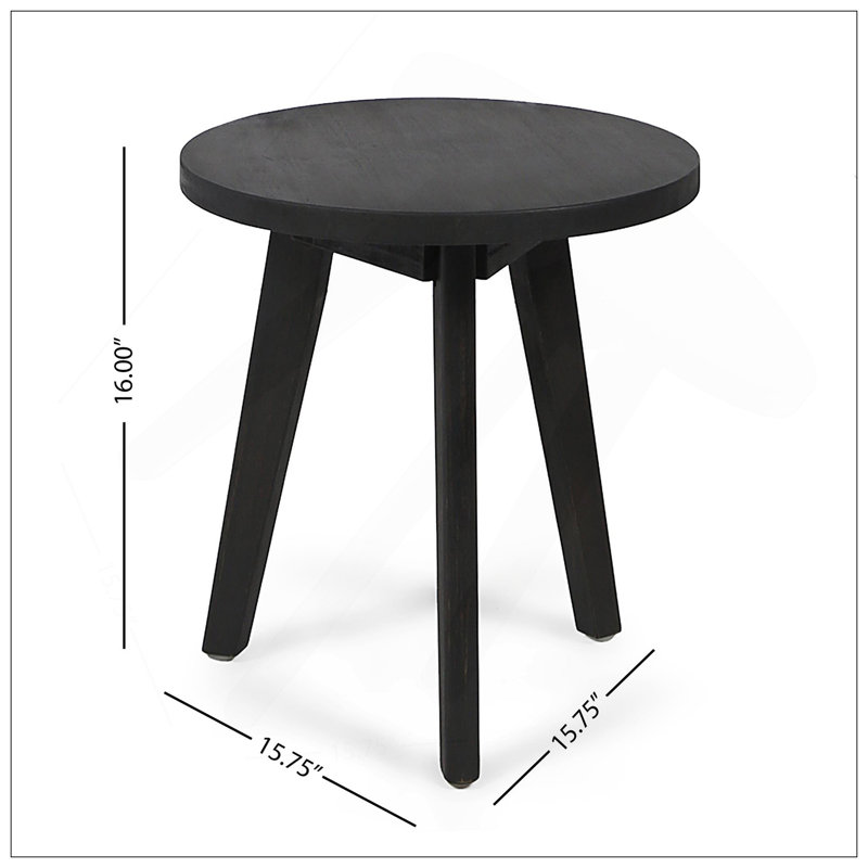 Table d'appoint Marina, Gris foncé