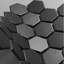 Carreau de mosaïque en porcelaine hexagonale 2 po x 2 po HoneyComb-63332385