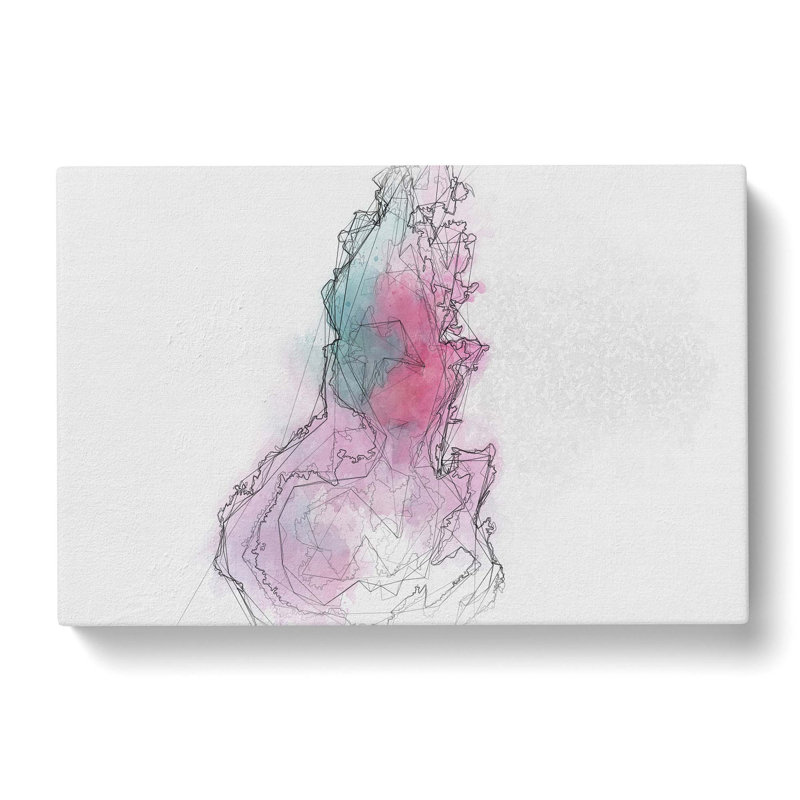 Falling Down In Abstract - Wrapped Canvas Painting, 50cm H x 76cm W x 3cm D