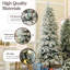 Arbre de Noël mince enneigé 8 pi avec 950 pointes en PE et PVC de qualité supérieure, lumières à DEL blanc chaud de 350 pi