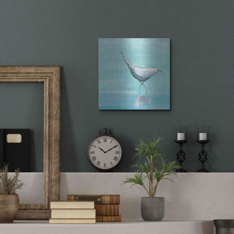 «Egret I» par Phyllis Adams, H 12 po x l 12 po
