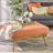 Rectangle Upholstered Fabric Ottoman