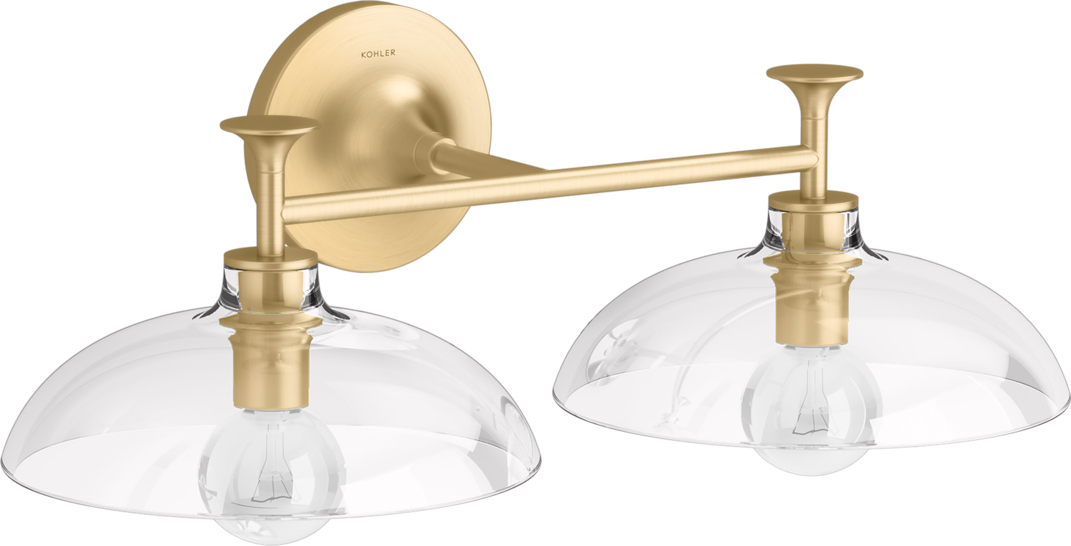 Gold tone bathroom 2024 light fixtures