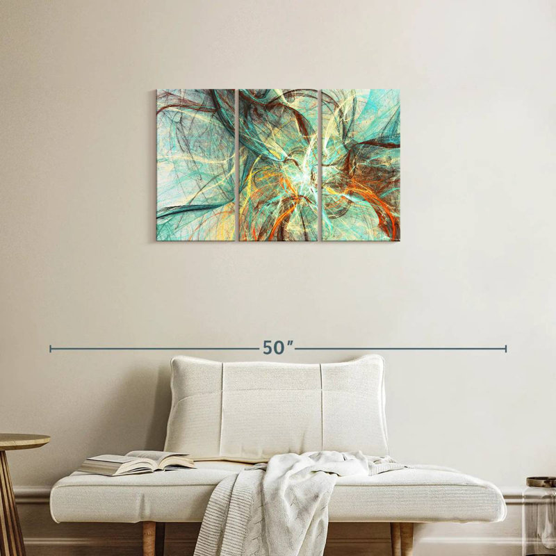 Avery Underwater Currents Abstract, 20" H x 33" W