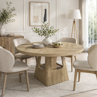 Modern Extendable Dining Table with Removable Leaves