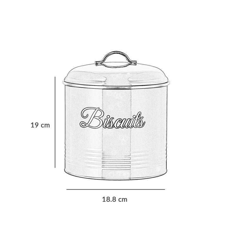 Essentials Metal Jar, Green