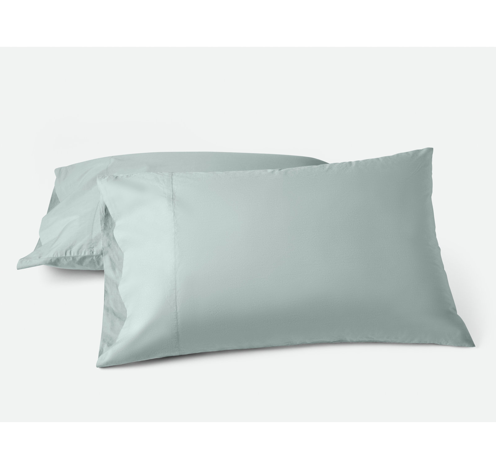 Refined Organic Percale - Set of 2, Standard Pillowcase, Dew