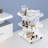 3-Tier Contemporary Lightweight Clear Acrylic Multifunction Storage Utility Rolling Cart With Wheels