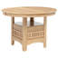 Table de salle à manger à rallonge en bois avec base piédestal fonctionnelle