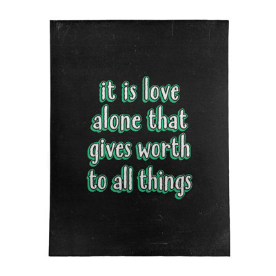 Quotes Chenille Indoor Rug