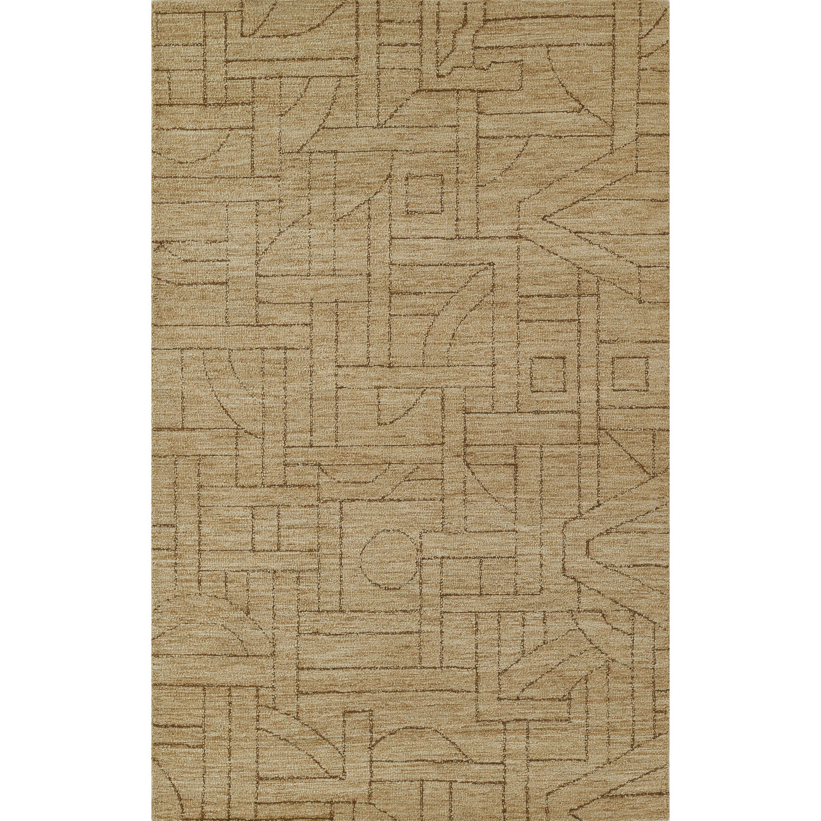 Ann-Sophie Handmade Wool Brown Rug, Runner 2'3" x 8'