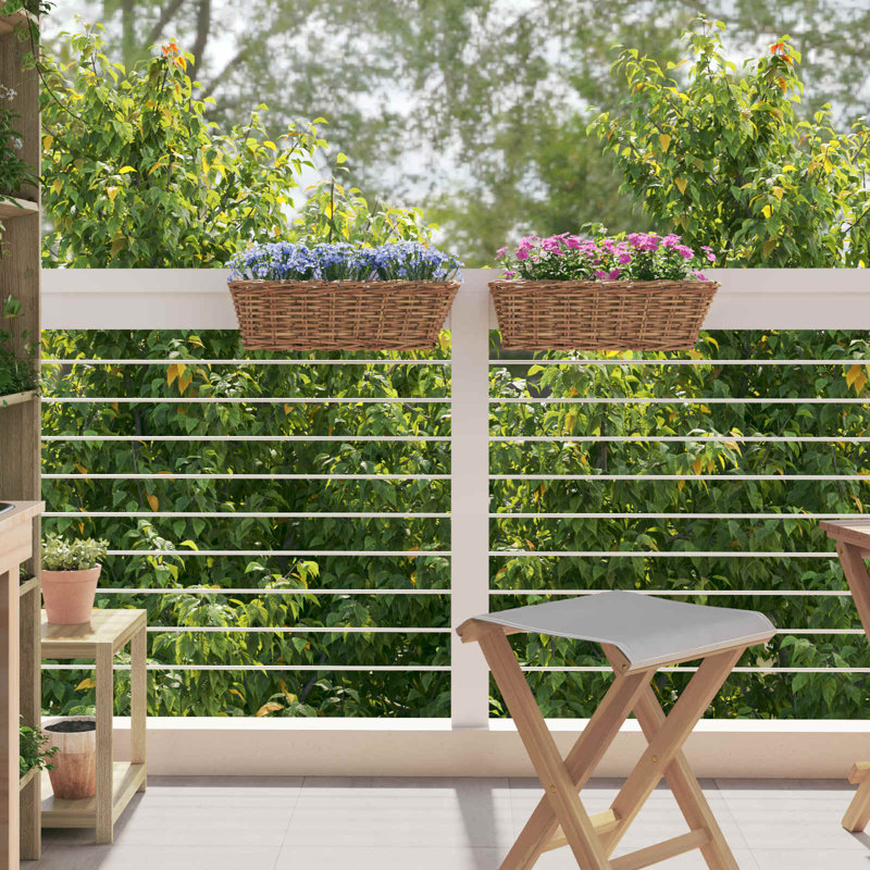 Railing Planter, Brown