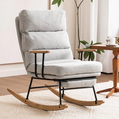 Lamprini 20'' H Fabric Upholstered Metal Armchair