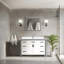 Meuble-lavabo simple avec comptoir en quartz