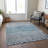 Machine Washable Indoor/Outdoor Christain ACN1368 Gray Rug-109533283