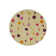Kids Flowers Round Wool Beige Rug