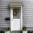 Awntech Charleston Acrylic Fabric Awning with Iron Scroll Arms-111684925-111685117