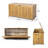 Portside 100Gallons Wood Deck Box