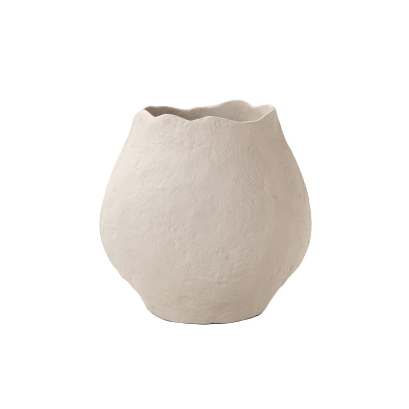Aluminum Table Vase, White