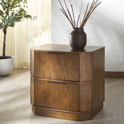 Table de chevet 2 tiroirs Hoenack