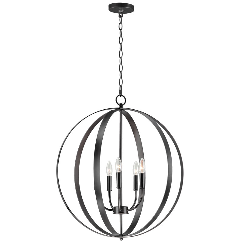 Albano 5 - Light Dimmable Lantern Globe Chandelier