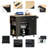 Kitchen Island with Power Outlet, Drop Leaf, Adjustable Storage and Wine Rack-1598535725