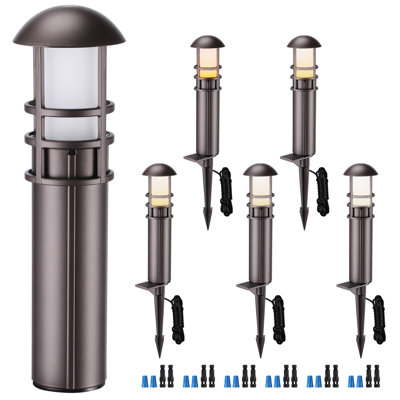 Magnifique Bronze Low Voltage Integrated LED Pathway Light Pack