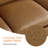 118" Faux Leather Modular U Shape Sectional Sofa with 2 Ottomans-391779708