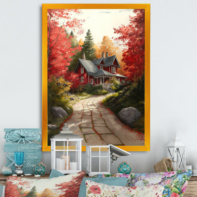 «Emerie Fall Foliage To The Cottage II», reproduction