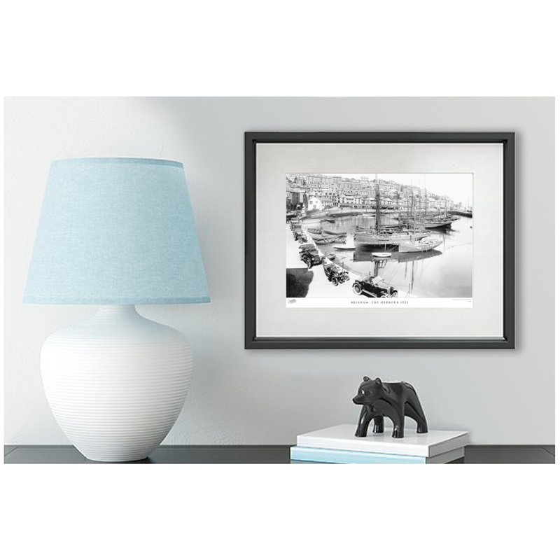 Brixham, The Harbour 1925 - Single Picture Frame Print, 28cm H x 36cm W x 2.3cm D