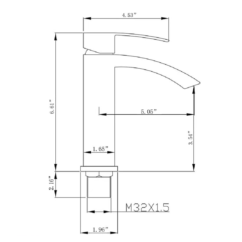 Single-Hole Single-handle Bathroom Faucet, Oil Rubbed Bronze