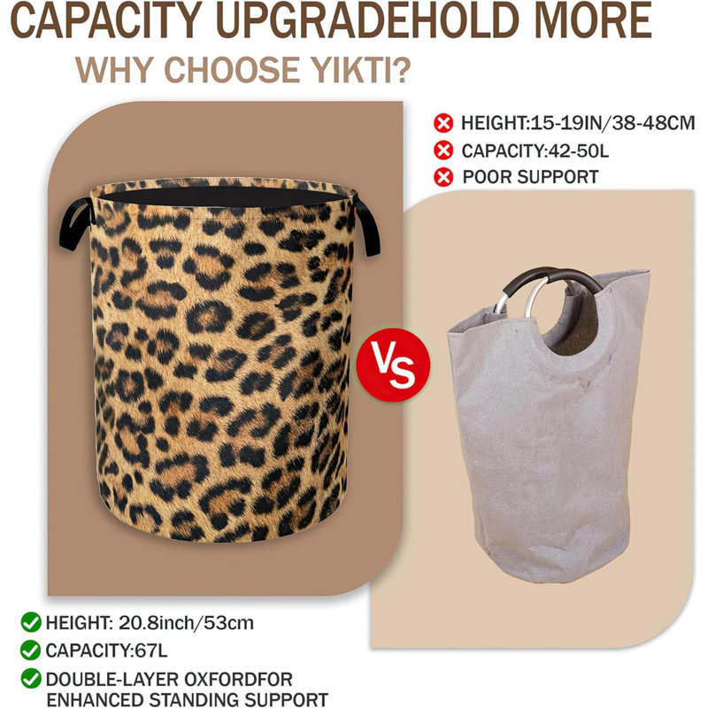 Panier à linge Classic Leopard