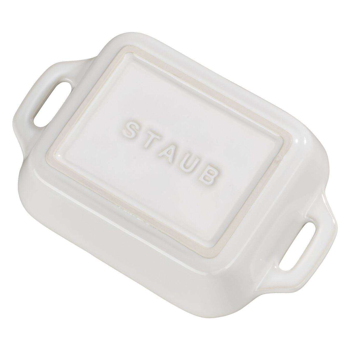 Staub Ceramics Rectangular Oven Dish, Rustic Ivory