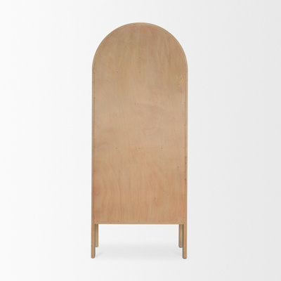 Enos Curio Cabinet New Elm, Light MCE002