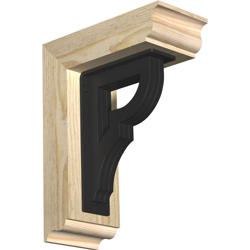 Support de fer triple Bradford, H 12 po x P 9 1/2 po, Sapin Douglas de l 4 po x T 2 po (sciage brut)
