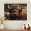 Keenyah Buffalo, portrait sur bois-1005085663