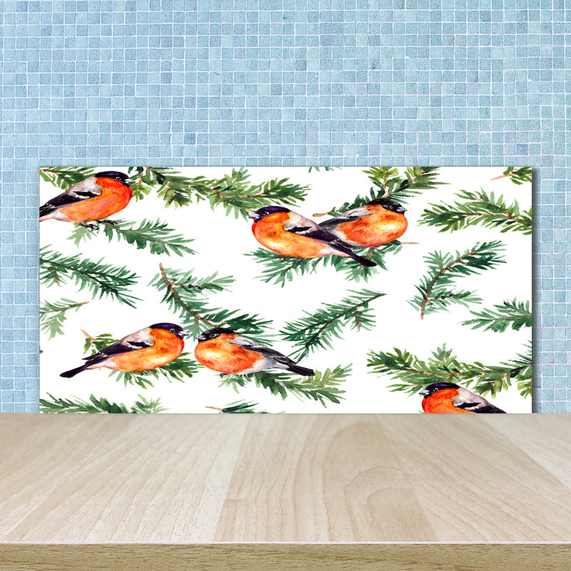 Cythia 50cm W x 100cm L Glass Peel and Stick Panel
