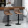 Kait Swivel Upholstered Adjustable Height Counter Stool with Metal Frame