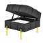Repose-pieds en cuir avec rangement-504838545