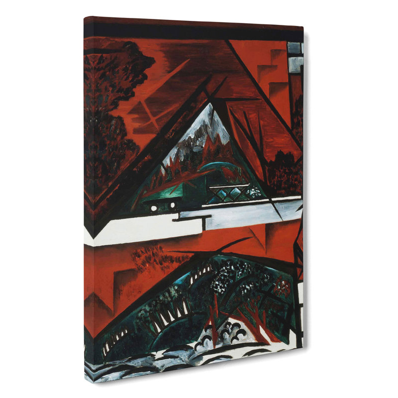 The Bridge by Ilya Chashnik - Wrapped Canvas Painting, 60cm H x 40cm W x 3cm D