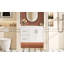 Meuble-lavabo mural 36 po, 2 tiroirs, lavabo simple en céramique 3 trous, tablette ajustable-598996273