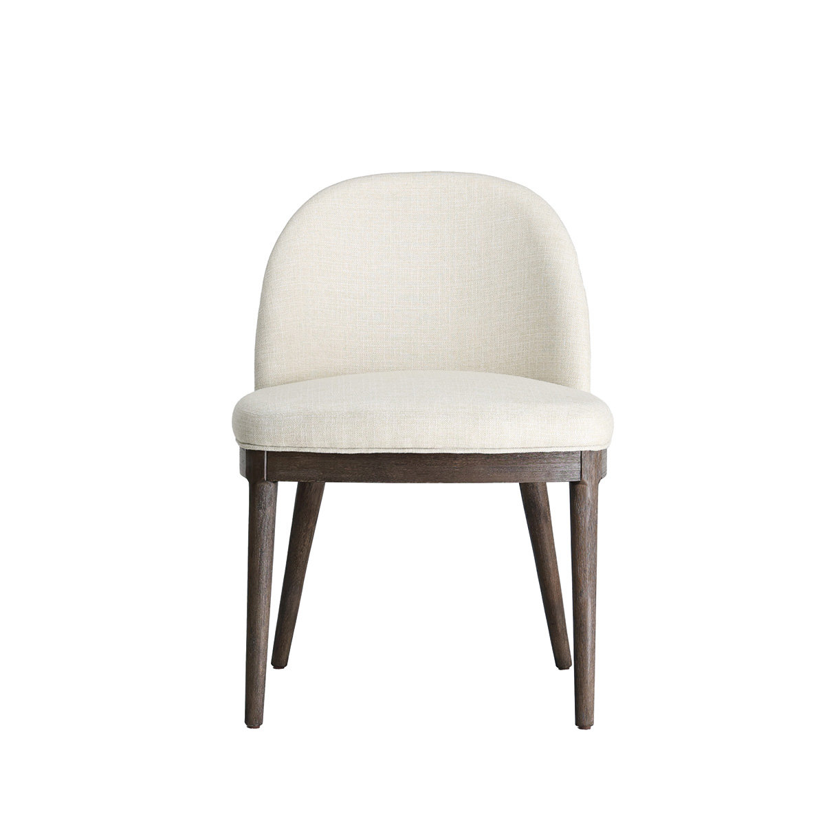 Quimby Linen Dining Chair, Walnut