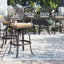 Lebanon Metal Outdoor 29'' Bar Stool with Cushion