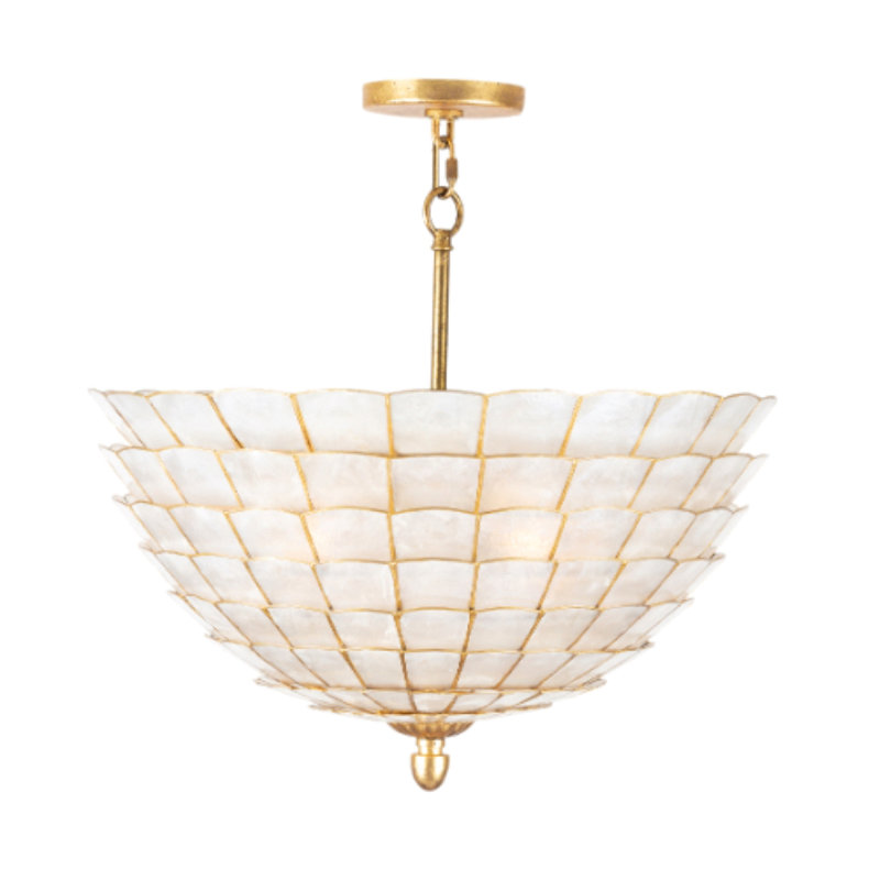Samal 4 LT Oxidized Gold Leaf Pendant Kalco