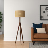 Boelter 59'' Walnut Tripod Floor Lamp