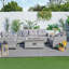 Wicker 5 - Person Patio Conversation Set with Cushions
