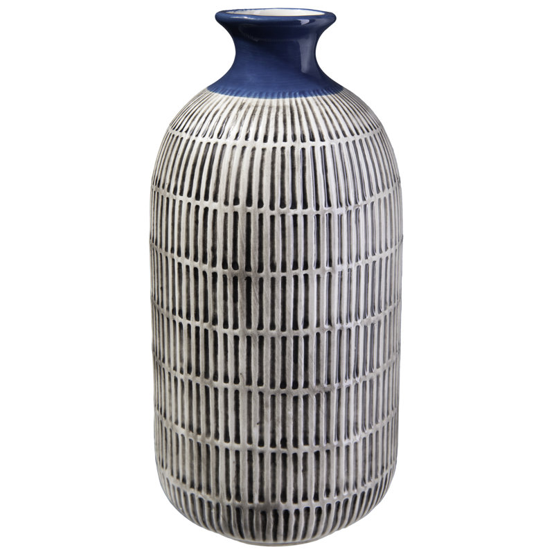 Arxhira Ceramic / Porcelain Table Vase, 10.75" H x 5" W x 5" D